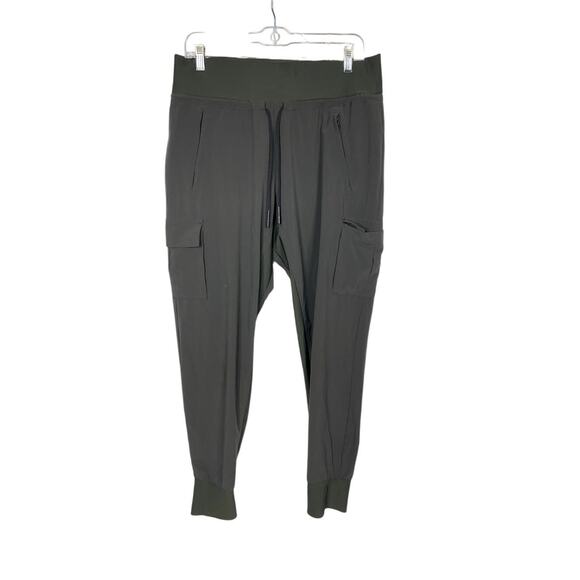 Athleta Sutton Jogger Pant Cargo Arbor Green Lightweight 10 - Picture 2 of 8